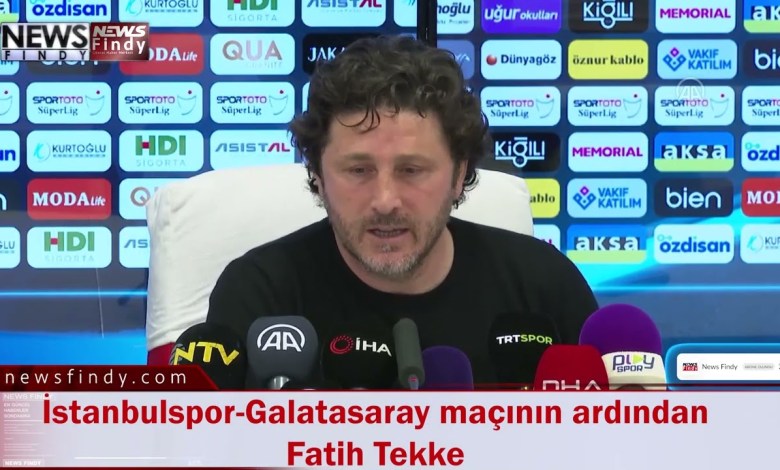 Fatih Tekke nach dem Spiel gegen Istanbulspor Galatasaray Fatih Tekke nach dem Spiel gegen Istanbulspor Galatasaray