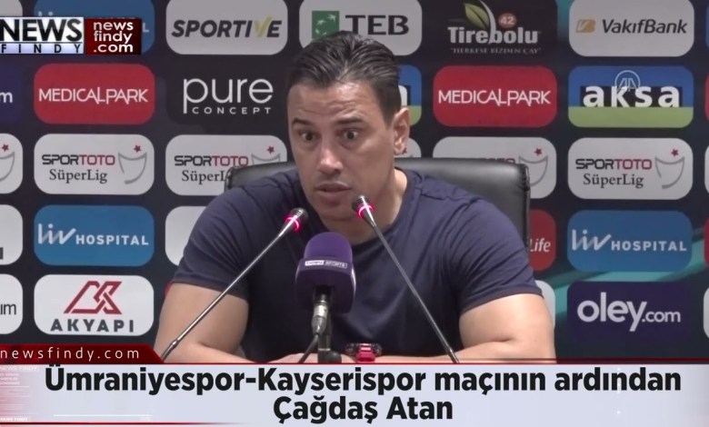 Nach dem Spiel Ümraniyespor-Kayserispor – Çağdaş Atan Nach dem Spiel Ümraniyespor-Kayserispor – Çağdaş Atan