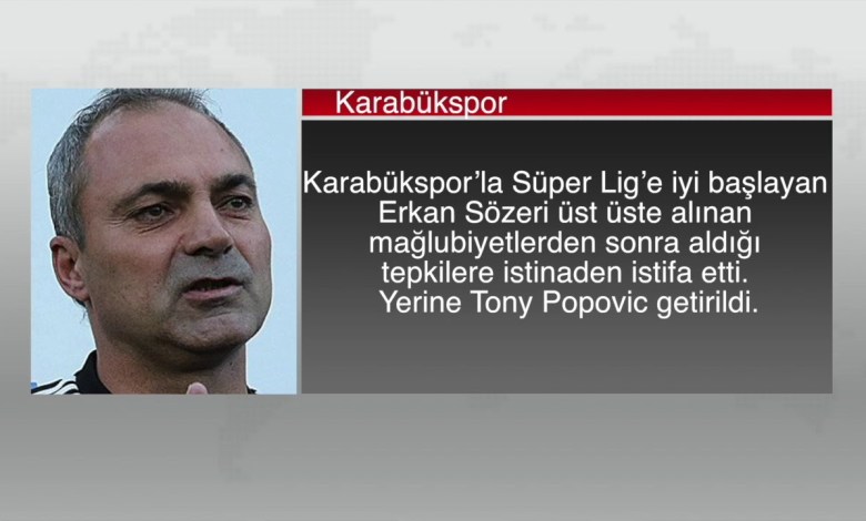 Coaches who left their posts in Spor Toto Super League as of the 9th week Coaches who left their posts in Spor Toto Super League as of the 9th week