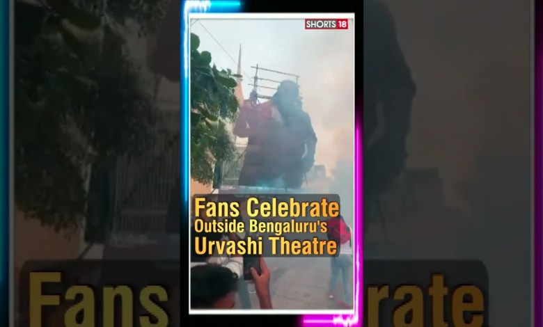 SRK-Fans feiern die Veröffentlichung des Jawan-Films vor dem Urvashi-Theater in Bengaluru | #kurze Hose SRK-Fans feiern die Veröffentlichung des Jawan-Films vor dem Urvashi-Theater in Bengaluru | #kurze Hose