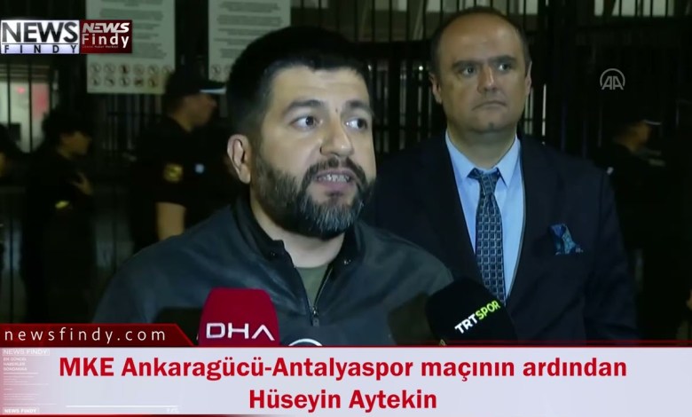 Hüseyin Aytekin nach dem Spiel von MKE Ankaragücü Antalyaspor Hüseyin Aytekin nach dem Spiel von MKE Ankaragücü Antalyaspor