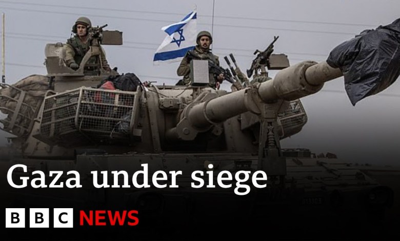 Gaza wird belagert, während sich israelische Streitkräfte an der Grenze sammeln – BBC News Gaza wird belagert, während sich israelische Streitkräfte an der Grenze sammeln – BBC News