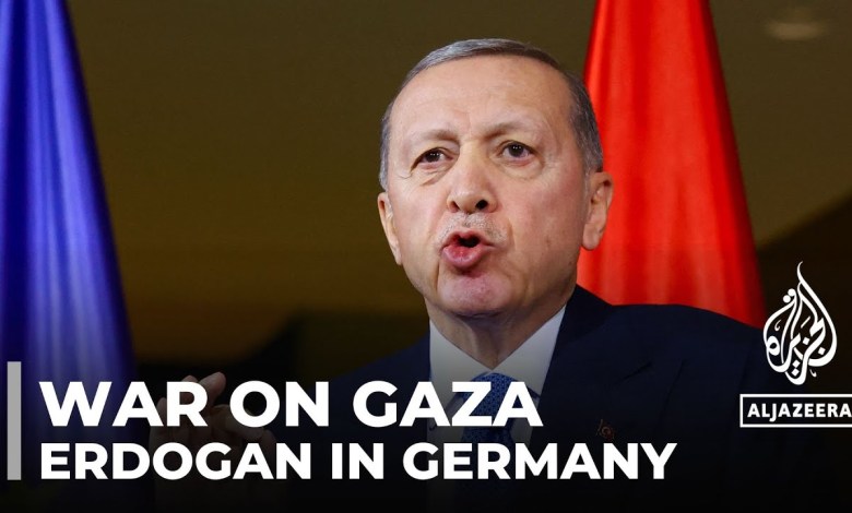 Der türkische Präsident fordert eine Zwei-Staaten-Lösung. Der türkische Präsident fordert eine Zwei-Staaten-Lösung.