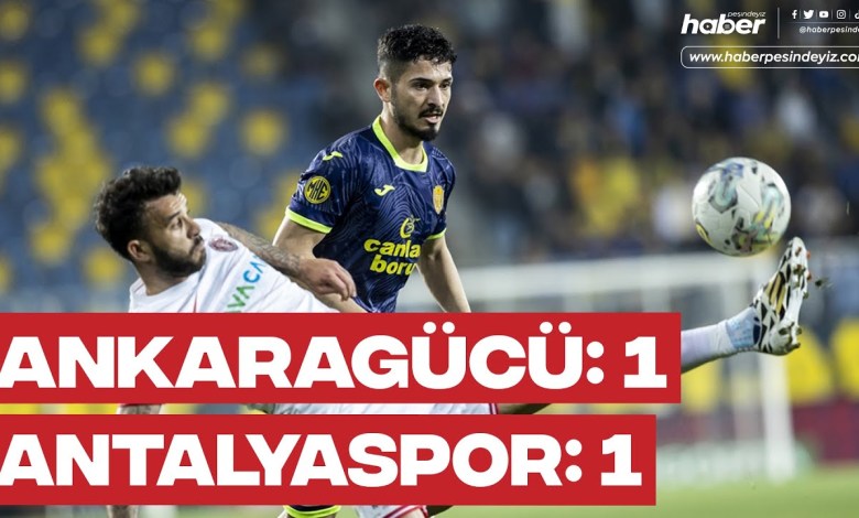Spielergebnis: Ankaragücü: 1-1 Antalyaspor Spielergebnis: Ankaragücü: 1-1 Antalyaspor