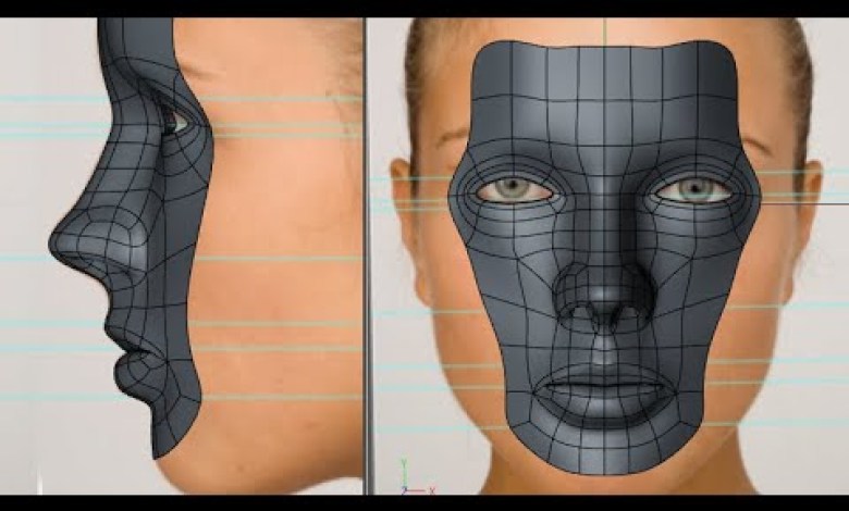 Cinema 4D 3D KOPF GESICHT MODELLIERUNG POLYGON Cinema 4D 3D KOPF GESICHT MODELLIERUNG POLYGON
