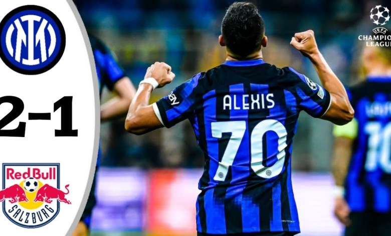 Inter gegen Salzburg 2-1 | Sanchez & Calhanoglu Champions League 2023/23 Inter gegen Salzburg 2-1 | Sanchez & Calhanoglu Champions League 2023/23