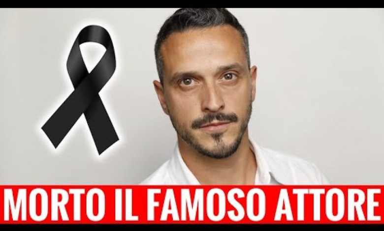TRAGEDY IN CINEMA: THE FAMOUS ACTOR DIES AT ONLY 48 YEARS OLD. THE CONDOLENCE OF MARIA GRAZIA CUCINOTTA TRAGEDY IN CINEMA: THE FAMOUS ACTOR DIES AT ONLY 48 YEARS OLD. THE CONDOLENCE OF MARIA GRAZIA CUCINOTTA