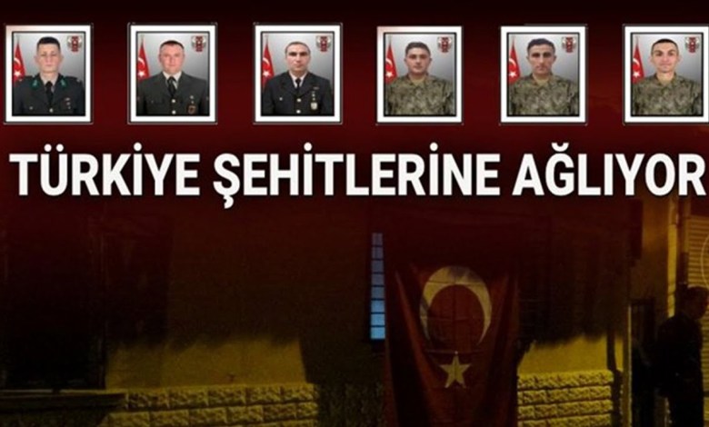 @NTV: Έξι στρατιώτες σκοτώθηκαν στο Βόρειο Ιράκ: Η Τουρκία θρηνεί για τους στρατιώτες που σκοτώθηκαν @NTV: Έξι στρατιώτες σκοτώθηκαν στο Βόρειο Ιράκ: Η Τουρκία θρηνεί για τους στρατιώτες που σκοτώθηκαν