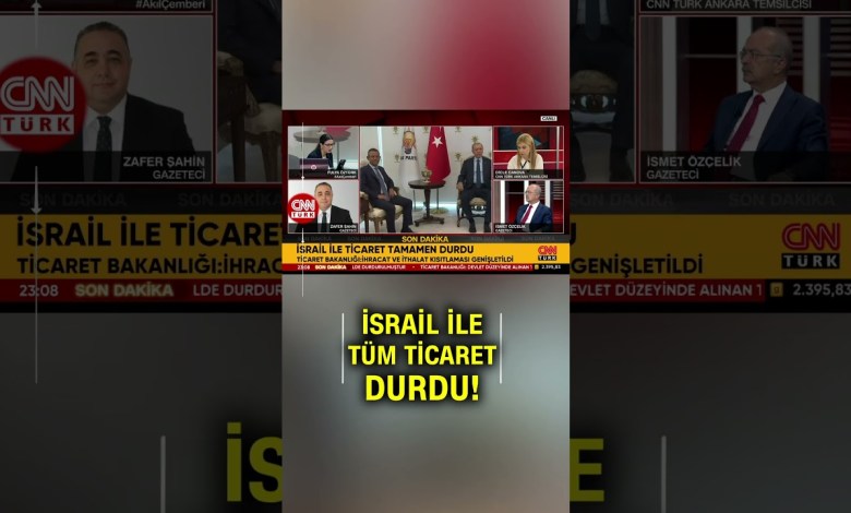 Υπουργείο Εμπορίου Ανακοίνωσε: Η Τουρκία Σταματά Όλο το Εμπόριο με το Ισραήλ! #Σύντομο Υπουργείο Εμπορίου Ανακοίνωσε: Η Τουρκία Σταματά Όλο το Εμπόριο με το Ισραήλ! #Σύντομο