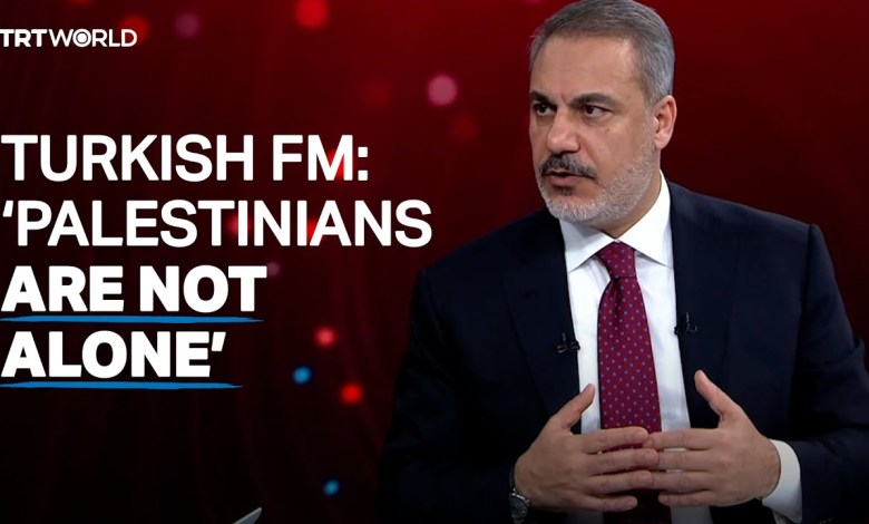 Exclusive: Türkiye's foreign minister speaks on Israel-Palestine conflict Exclusive: Türkiye's foreign minister speaks on Israel-Palestine conflict