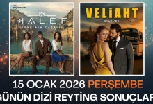 15 Ocak 2026 Günün Dizi Reyting Sonuçları 15 Ocak 2026 Günün Dizi Reyting Sonuçları