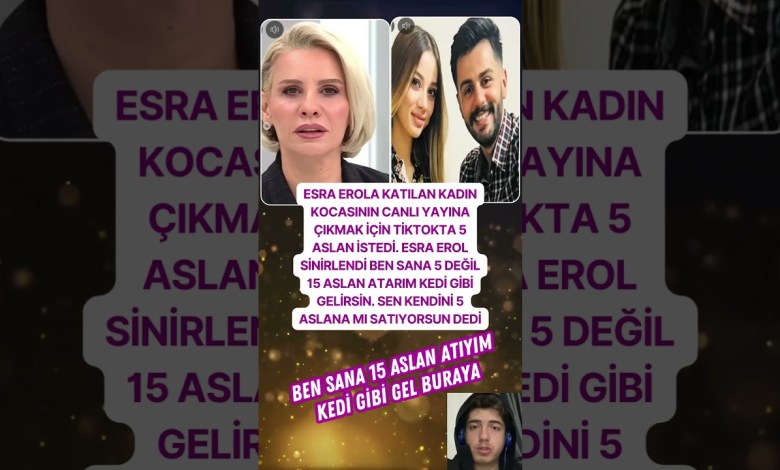 ESRA EROL CANLI YAYINDA ÇILDIRDI 5 ASLANA KENDİNİ Mİ SATIYORSUN ESRA EROL CANLI YAYINDA ÇILDIRDI 5 ASLANA KENDİNİ Mİ SATIYORSUN