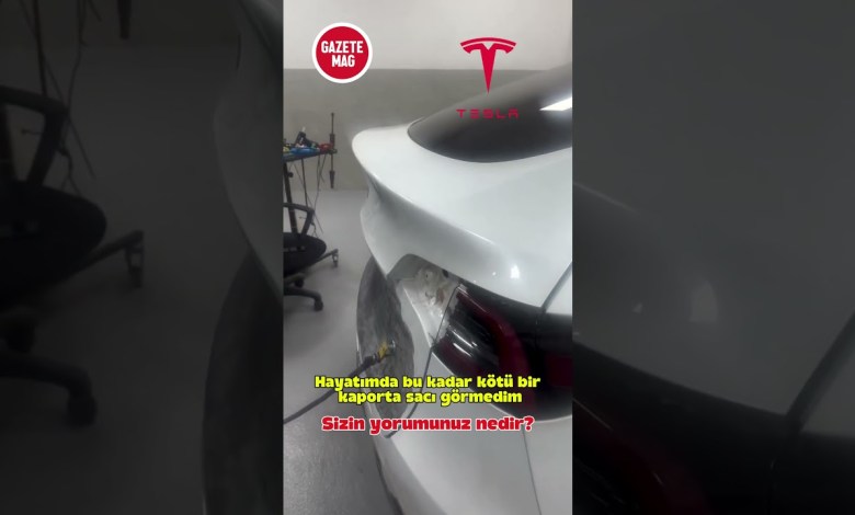 İstanbul’da Tesla aracın kaportasını onaran bir ustanın tepkisi #haber #gündem #tesla #araba İstanbul’da Tesla aracın kaportasını onaran bir ustanın tepkisi #haber #gündem #tesla #araba