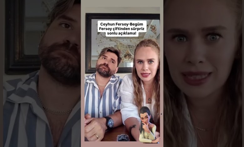 Ceyhun Fersoy-Begüm Öner Fersoy çiftinden açıklama geldi!  Ceyhun Fersoy-Begüm Öner Fersoy çiftinden açıklama geldi! 