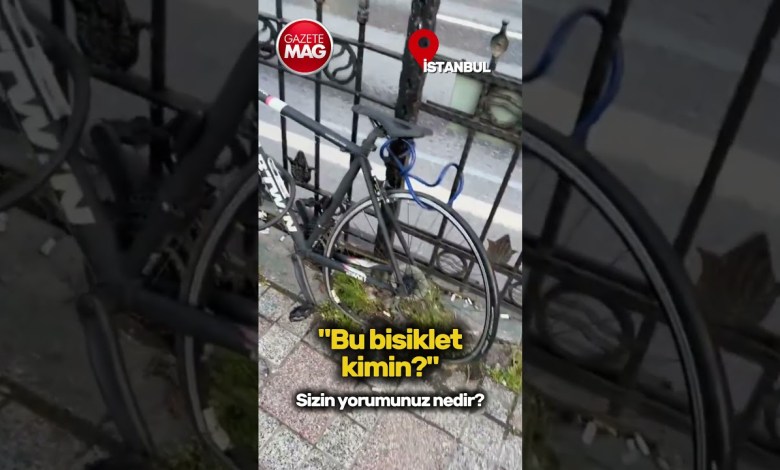 Galata Köprüsü’nün girişinde yaklaşık 1 yıldır duran bisiklet #haber #gündem #bisiklet #istanbul Galata Köprüsü’nün girişinde yaklaşık 1 yıldır duran bisiklet #haber #gündem #bisiklet #istanbul