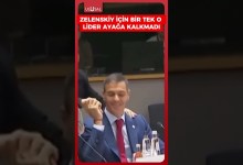 Zelenskiy için tüm liderler ayağa kalkarken İspanya Başbakanı Pedro Sanchez oturuyor #shorts #keşfet Zelenskiy için tüm liderler ayağa kalkarken İspanya Başbakanı Pedro Sanchez oturuyor #shorts #keşfet