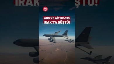 ABD’ye ait KC-135 Irak’ta düştü! ABD’ye ait KC-135 Irak’ta düştü!