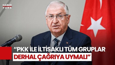 Bakan Güler’den “Terörsüz Türkiye” Mesajı! “Silahlar Koşulsuz Teslim Edilmeli” Bakan Güler’den “Terörsüz Türkiye” Mesajı! “Silahlar Koşulsuz Teslim Edilmeli”