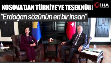 Kosova Cumhurbaşkanı Osmani’den Türkiye ve Cumhurbaşkanı Erdoğan’a Teşekkür Mesajı Kosova Cumhurbaşkanı Osmani’den Türkiye ve Cumhurbaşkanı Erdoğan’a Teşekkür Mesajı