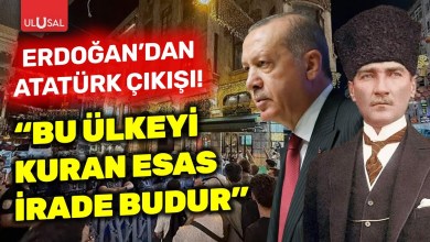 Cumhurbaşkanı Erdoğan’dan Atatürk çıkışı! “Bu ülkeyi kuran esas irade budur” Cumhurbaşkanı Erdoğan’dan Atatürk çıkışı! “Bu ülkeyi kuran esas irade budur”