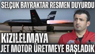 SELÇUK BAYRAKTAR DUYURDU..! KIZILELMAYA JET MOTOR ÜRETİYORUZ.!!! TAMAMEN YERLİ VE MİLLİ !! SELÇUK BAYRAKTAR DUYURDU..! KIZILELMAYA JET MOTOR ÜRETİYORUZ.!!! TAMAMEN YERLİ VE MİLLİ !!