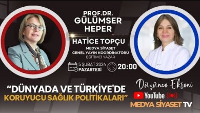 “Dünyada ve Türkiye’de Koruyucu Sağlık Politikaları” “Dünyada ve Türkiye’de Koruyucu Sağlık Politikaları”