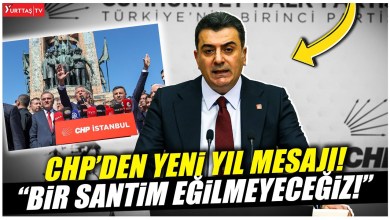 CHP Parti Sözcüsü Zeynel Emre’den yeni yıl mesajı: Bir santim eğilmeyeceğiz! CHP Parti Sözcüsü Zeynel Emre’den yeni yıl mesajı: Bir santim eğilmeyeceğiz!