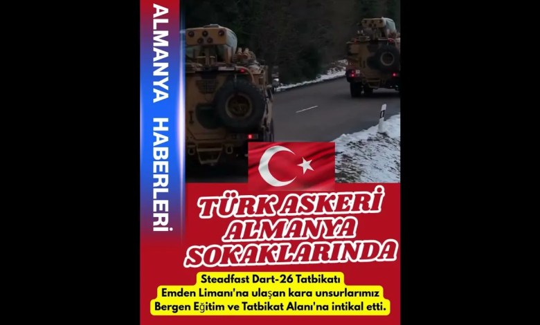 TÜRK ASKERİ ALMANYA SOKAKLARINDA! #sondakika TÜRK ASKERİ ALMANYA SOKAKLARINDA! #sondakika