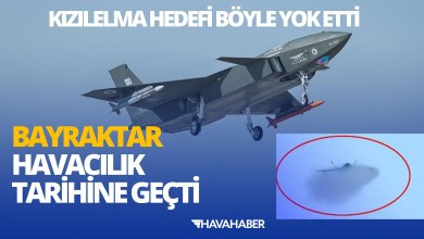 KIZILELMA bir kez daha tarih yazdı: Görüş ötesi havadan havaya füze ile hedefini vurdu. KIZILELMA bir kez daha tarih yazdı: Görüş ötesi havadan havaya füze ile hedefini vurdu.