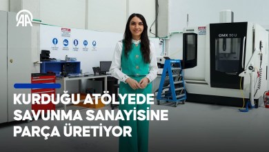 Genç kadın girişimci KOSGEB desteğiyle kurduğu atölyede savunma sanayisine parça üretiyor Genç kadın girişimci KOSGEB desteğiyle kurduğu atölyede savunma sanayisine parça üretiyor