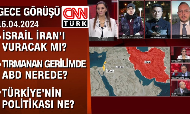 İsrail İran’ı vuracak mı? Gerilimde ABD nerede? Türkiye’nin politikası ne? – Gece Görüşü 16.04.2024 İsrail İran’ı vuracak mı? Gerilimde ABD nerede? Türkiye’nin politikası ne? – Gece Görüşü 16.04.2024