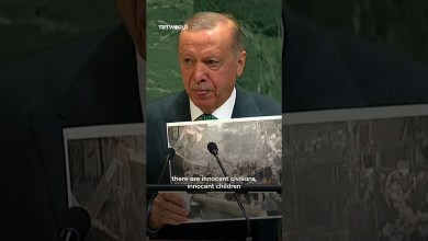 Turkish President Erdogan at UNGA: Gaza is facing “a policy of mass slaughter”, not war Turkish President Erdogan at UNGA: Gaza is facing “a policy of mass slaughter”, not war