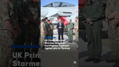 UK Prime Minister Starmer inspects Eurofighter Typhoon fighter jets in Türkiye UK Prime Minister Starmer inspects Eurofighter Typhoon fighter jets in Türkiye