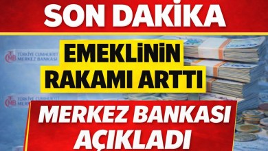Son Dakika Merkez Bankası Emeklinin Rakamını Yükseltti Son Dakika Merkez Bankası Emeklinin Rakamını Yükseltti