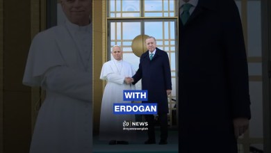 Pope meets Erdogan in Turkey on first overseas trip Pope meets Erdogan in Turkey on first overseas trip