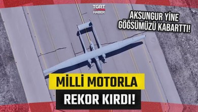 AKSUNGUR’dan Yeni Rekor! Milli Motorla 40 Bin Feet Yüksekliğe Çıktı – TGRT Haber AKSUNGUR’dan Yeni Rekor! Milli Motorla 40 Bin Feet Yüksekliğe Çıktı – TGRT Haber