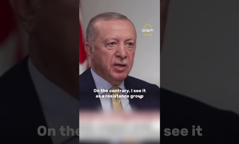 Erdoğan defends Hamas as a resistance movement Erdoğan defends Hamas as a resistance movement