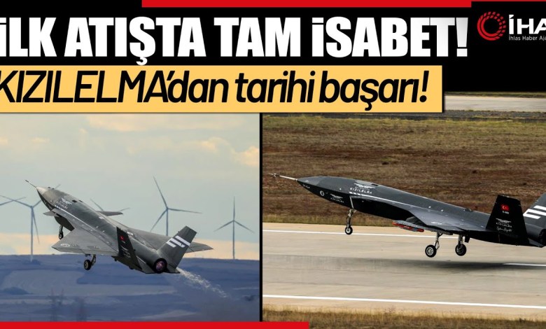 KIZILELMA’dan Tam İsabet! Türkiye’nin İlk İnsansız Savaş Uçağı Hedefi 12’den Vurdu KIZILELMA’dan Tam İsabet! Türkiye’nin İlk İnsansız Savaş Uçağı Hedefi 12’den Vurdu