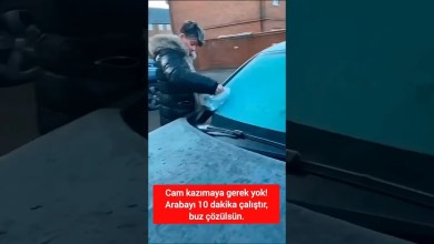 Cam kazımaya gerek yok! Arabayı 10 dakika çalıştır, buz çözülsün. Cam kazımaya gerek yok! Arabayı 10 dakika çalıştır, buz çözülsün.