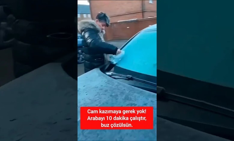 Cam kazımaya gerek yok! Arabayı 10 dakika çalıştır, buz çözülsün. Cam kazımaya gerek yok! Arabayı 10 dakika çalıştır, buz çözülsün.