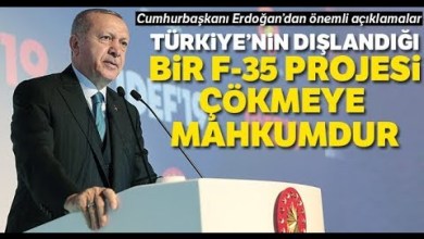 ‘Türkiye’nin Dışlandığı Bir F-35 Projesi Tamamen Çökmeye Mahkumdur’ ‘Türkiye’nin Dışlandığı Bir F-35 Projesi Tamamen Çökmeye Mahkumdur’
