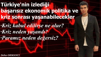 TÜRKİYE’NİN İZLEDİĞİ EKONOMİ POLİTİKASI SONUCU DOĞAN EKONOMİK KRİZ VE KRİZ SONRASI YAŞABİLECEKLER TÜRKİYE’NİN İZLEDİĞİ EKONOMİ POLİTİKASI SONUCU DOĞAN EKONOMİK KRİZ VE KRİZ SONRASI YAŞABİLECEKLER