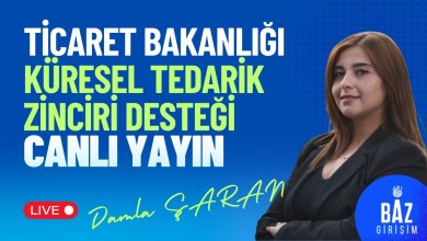 BAZ Girişim Canlı Yayını – Ticaret Bakanlığı Küresel Tedarik Zinciri Desteği BAZ Girişim Canlı Yayını – Ticaret Bakanlığı Küresel Tedarik Zinciri Desteği