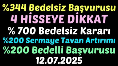 %344 Bedelsiz Başvurusu, 4 HİSSEYE DİKKAT, %700 Bedelsiz Kararı, %200 Bedelli Başvurusu #borsa #doas %344 Bedelsiz Başvurusu, 4 HİSSEYE DİKKAT, %700 Bedelsiz Kararı, %200 Bedelli Başvurusu #borsa #doas