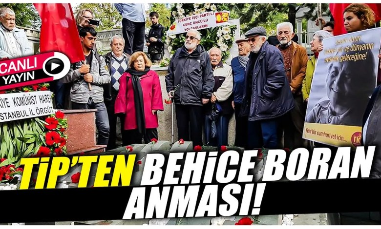 TİP, Türkiye’nin ilk kadın siyasi parti genel başkanı Behice Boran’ı andı! TİP, Türkiye’nin ilk kadın siyasi parti genel başkanı Behice Boran’ı andı!