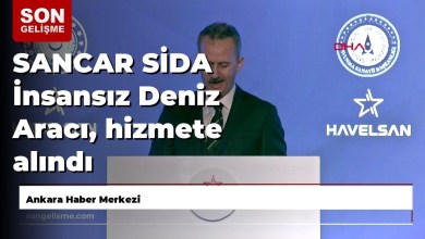 SANCAR SİDA İnsansız Deniz Aracı, hizmete alındı SANCAR SİDA İnsansız Deniz Aracı, hizmete alındı