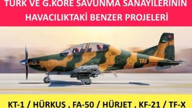 Türk ve G. Kore Savunma Sanayilerinin havacılıktaki benzer çalışmaları Türk ve G. Kore Savunma Sanayilerinin havacılıktaki benzer çalışmaları