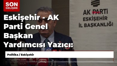 Eskişehir – AK Parti Genel Başkan Yardımcısı Yazıcı: Bunların modası geçti Eskişehir – AK Parti Genel Başkan Yardımcısı Yazıcı: Bunların modası geçti