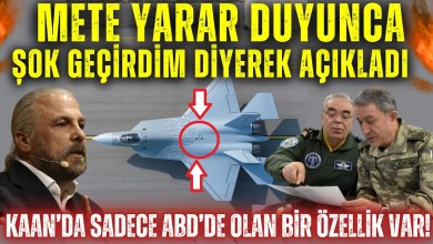 Mete Yarar “DUYUNCA ŞOK GEÇİRDİM” Diyerek Açıkladı: KAAN’da Sadece F-22’de Bulunan Bir Özellik var Mete Yarar “DUYUNCA ŞOK GEÇİRDİM” Diyerek Açıkladı: KAAN’da Sadece F-22’de Bulunan Bir Özellik var