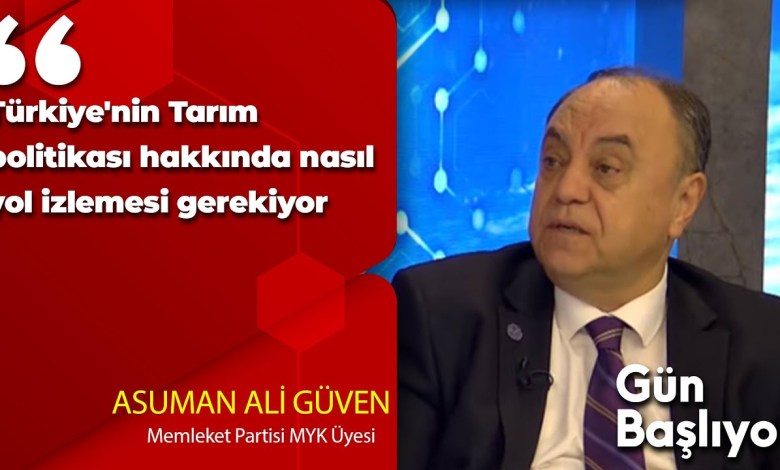 Türkiye’nin Tarım politikası hakkında nasıl yol izlemesi gerekiyor / Asuman Ali Güven Türkiye’nin Tarım politikası hakkında nasıl yol izlemesi gerekiyor / Asuman Ali Güven